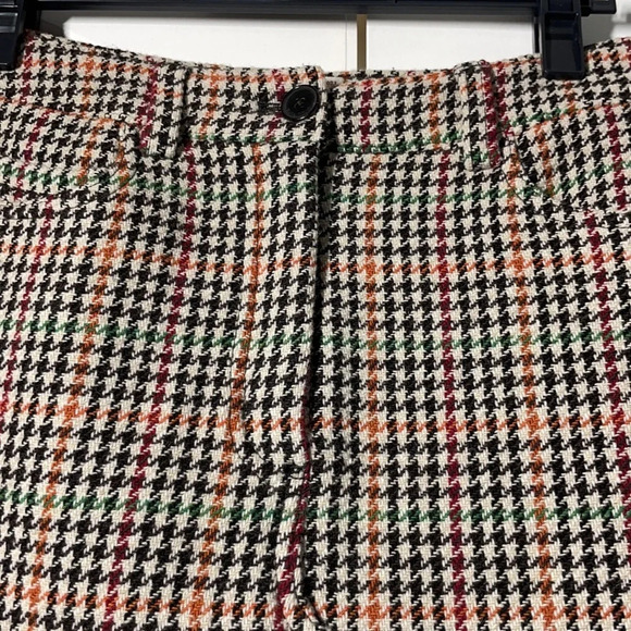 ZADIG & VOLTAIRE Wool Blend Houndstooth Check Mini Skirt size 38 NWT - Picture 8 of 9